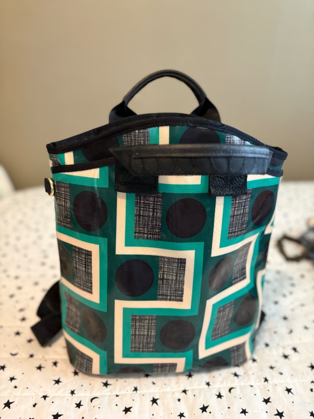 Orla Kiely Carry Backpack - Balcony Spot Emerald